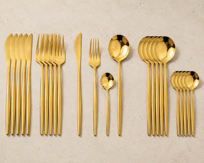 Elegant 24-Piece Stainless Steel Cutlery Gift Set