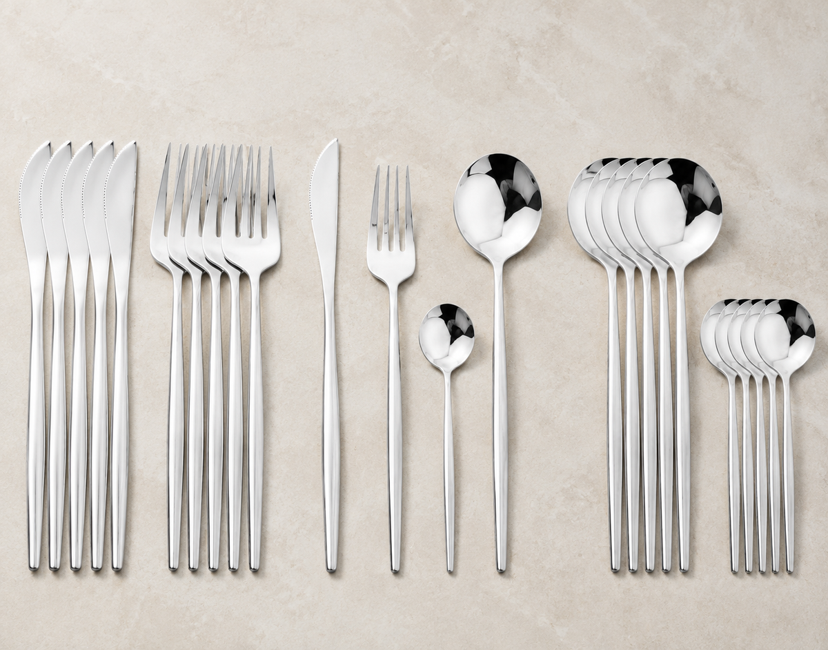 Elegant 24-Piece Stainless Steel Cutlery Gift Set