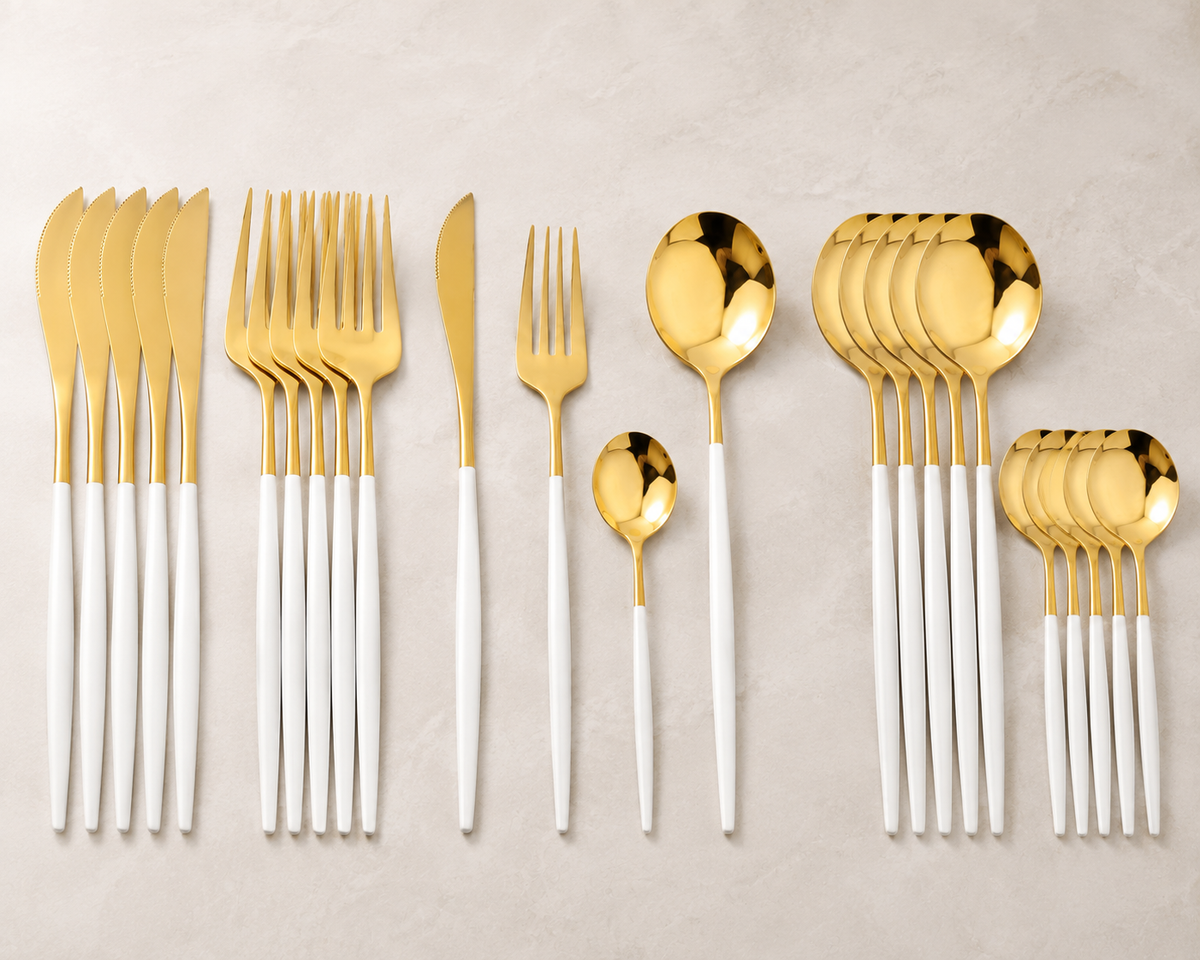 Elegant 24-Piece Stainless Steel Cutlery Gift Set