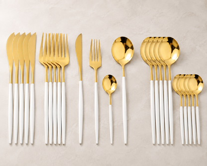 Elegant 24-Piece Stainless Steel Cutlery Gift Set
