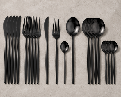 Elegant 24-Piece Stainless Steel Cutlery Gift Set