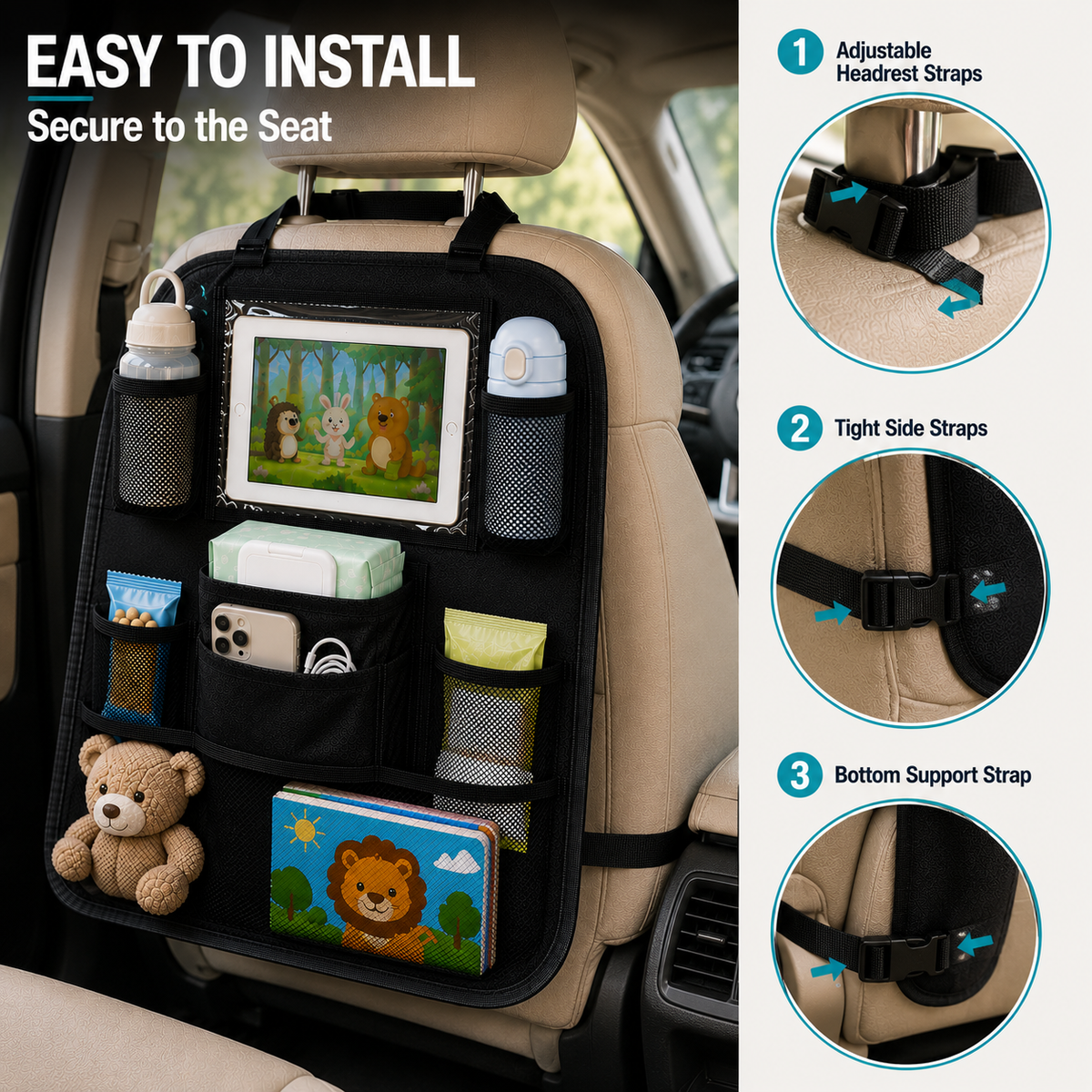 Plenty of Storage Backseat Car Organiser