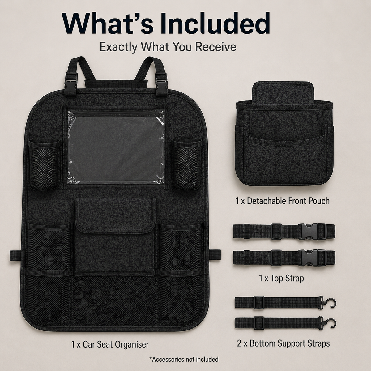Plenty of Storage Backseat Car Organiser
