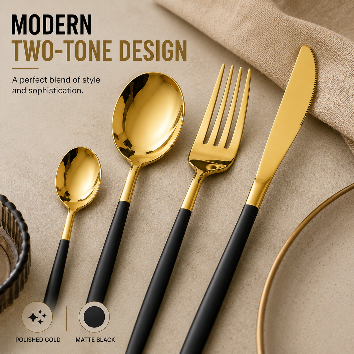 Elegant 24-Piece Stainless Steel Cutlery Gift Set