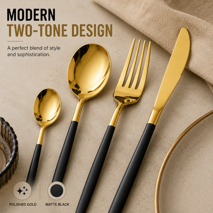 Elegant 24-Piece Stainless Steel Cutlery Gift Set