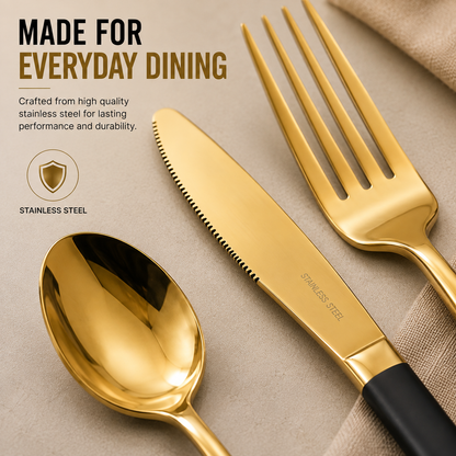 Elegant 24-Piece Stainless Steel Cutlery Gift Set