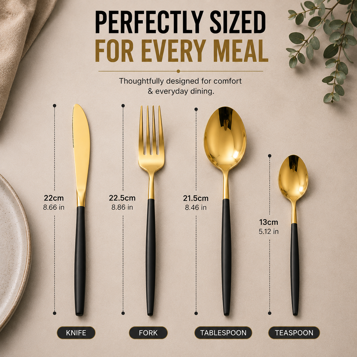 Elegant 24-Piece Stainless Steel Cutlery Gift Set
