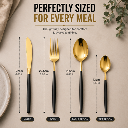 Elegant 24-Piece Stainless Steel Cutlery Gift Set