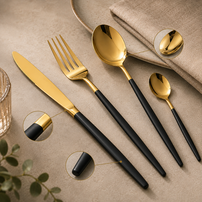 Elegant 24-Piece Stainless Steel Cutlery Gift Set