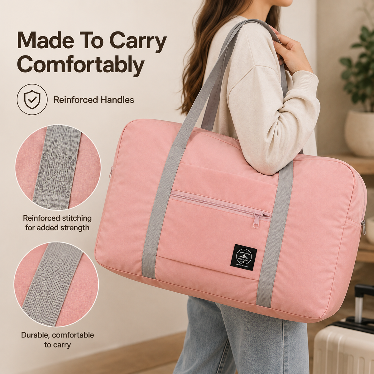 Spacious Versatile Foldable Duffel Bag