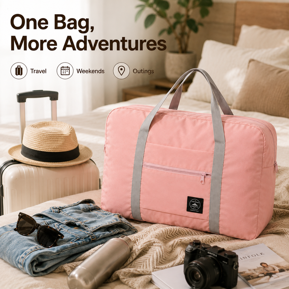 Spacious Versatile Foldable Duffel Bag