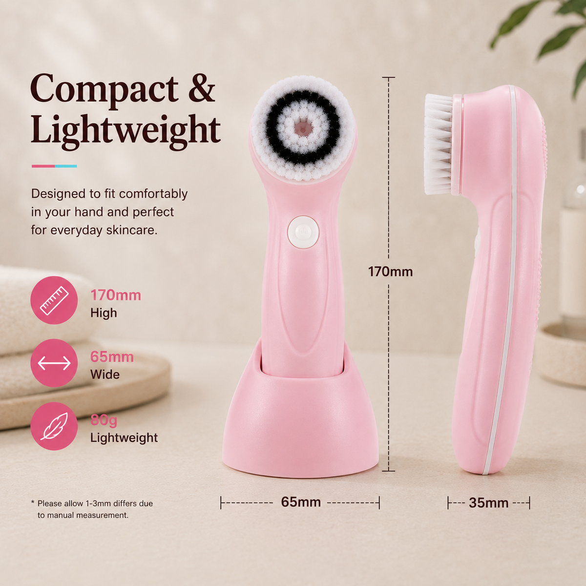 Rechargeable All-in-One Facial Cleansing Brush