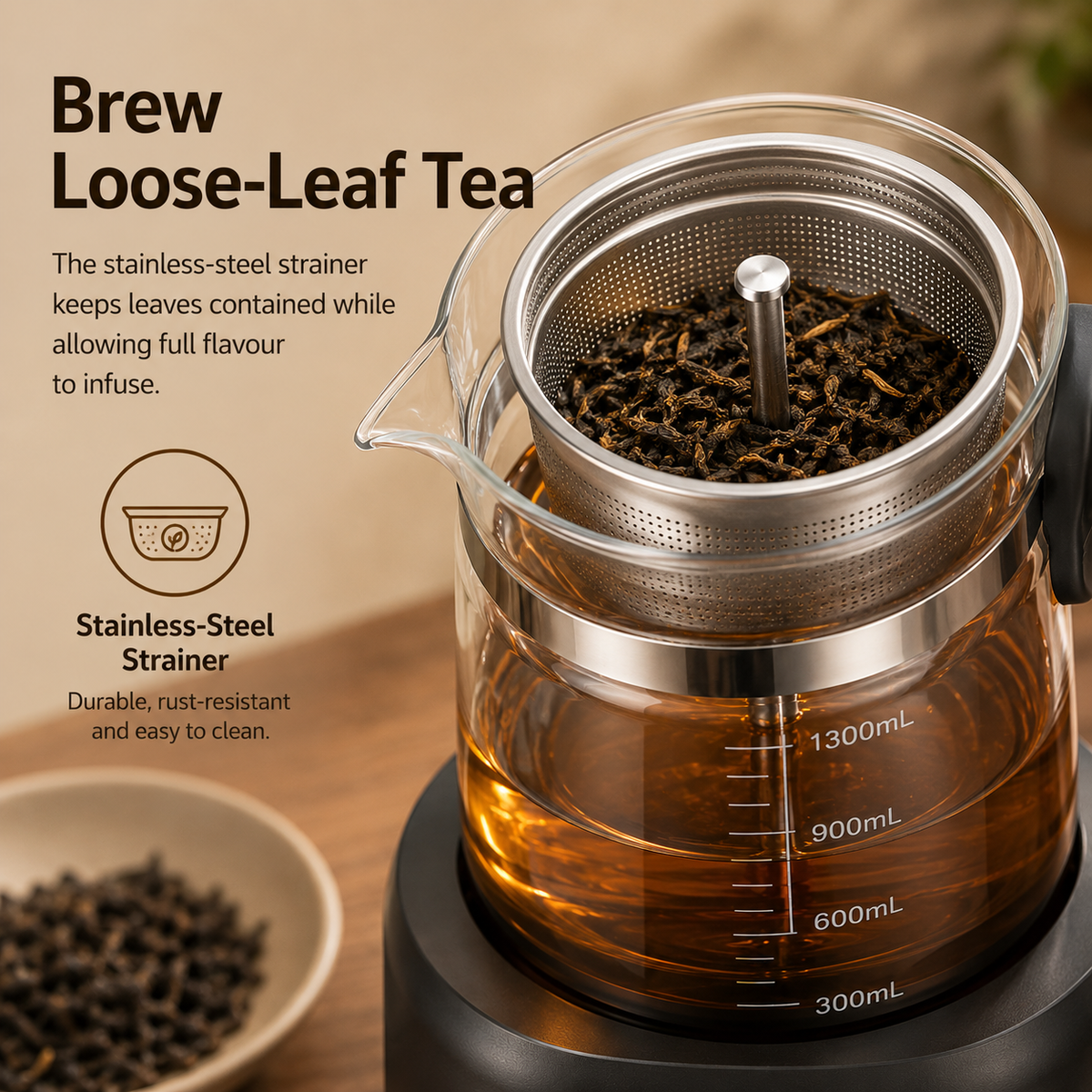 72-Hour Keep Warm 1.3L Temperature Control Electric Kettle