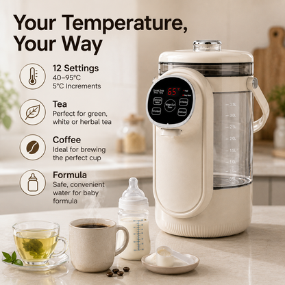Electric Hot Water Dispenser – 12 Temperature Settings & Keep Warm