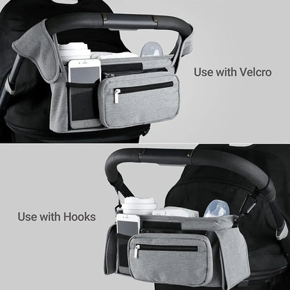 Baby Stroller Storage Large Capacity Travel Hanging Bag Mummy Bag Phone Bottle Holder Pram Diaper Bags Baby Stroller Accessories