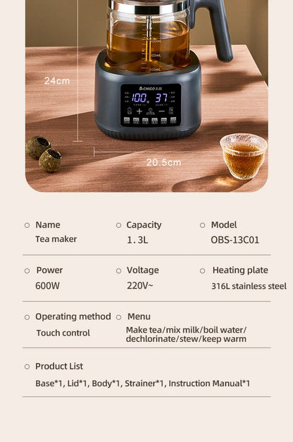 1300ml Steam Spray Tea Kettle Baby Constant Temperature Milk Regulator Multifunctional Electric Kettle 72h Thermostatic Kettle