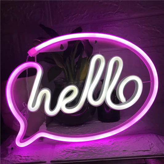 Battery Powered LED Neon Wall Sign