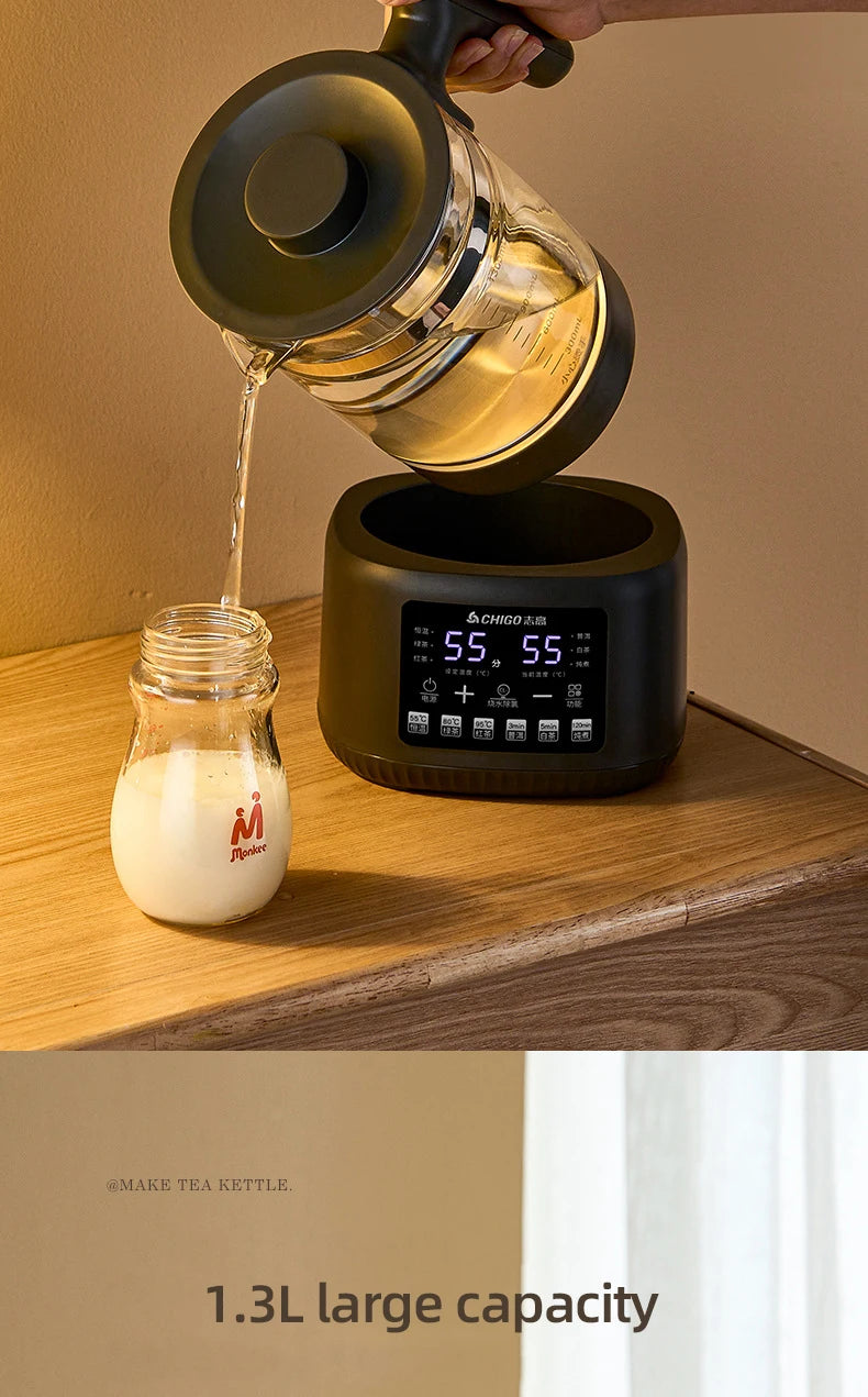 1300ml Steam Spray Tea Kettle Baby Constant Temperature Milk Regulator Multifunctional Electric Kettle 72h Thermostatic Kettle