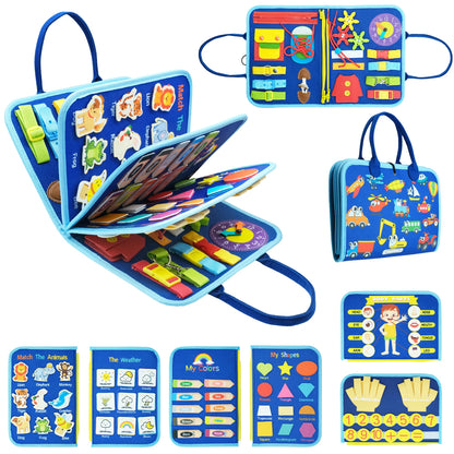 Montessori Toys Busy Board Sensory Activity Developing Board for Motor Skills,Learning Board for Toddlers  Birthday gift