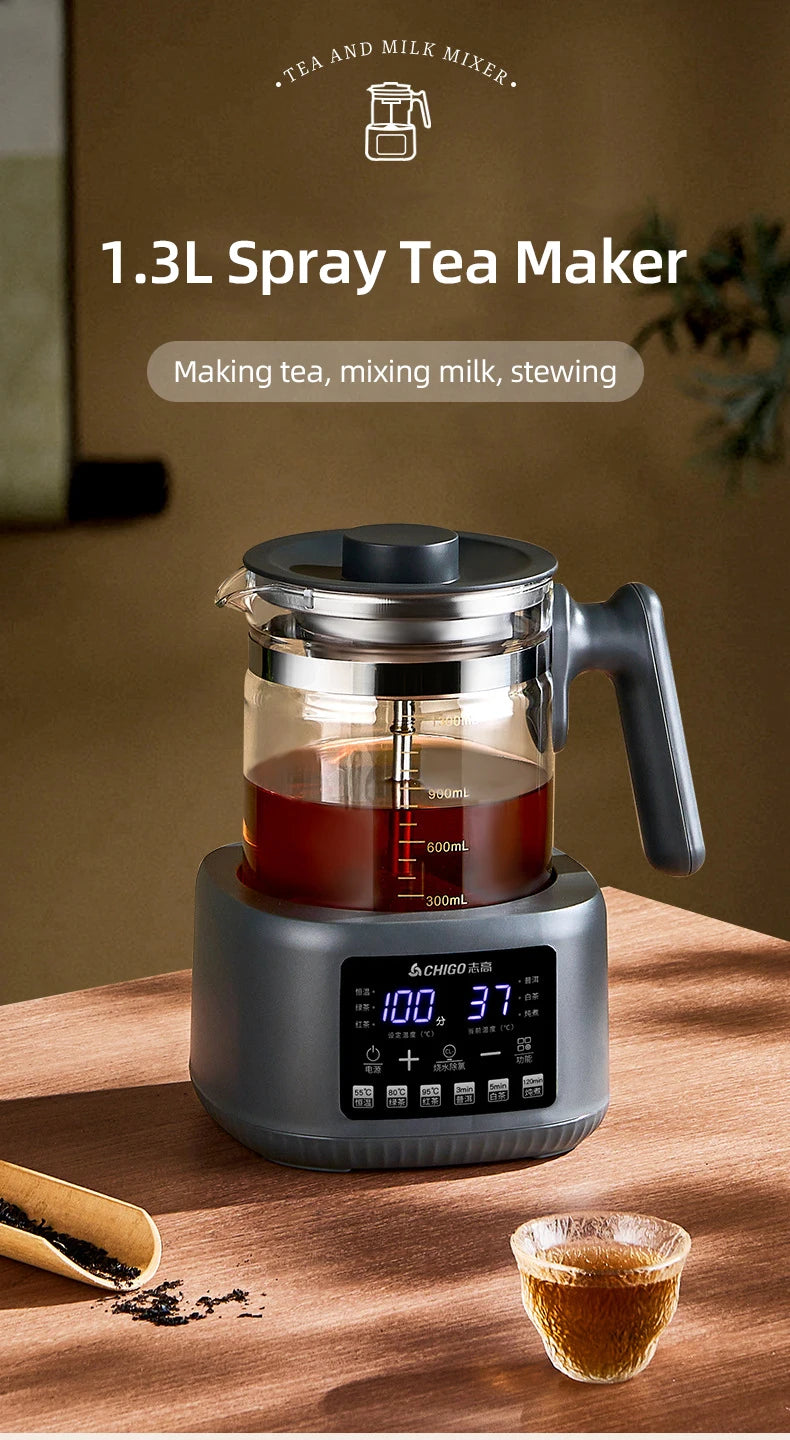 1300ml Steam Spray Tea Kettle Baby Constant Temperature Milk Regulator Multifunctional Electric Kettle 72h Thermostatic Kettle