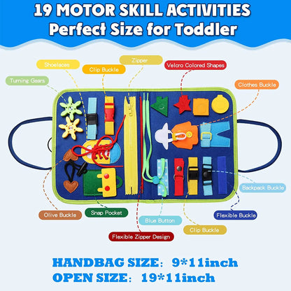 Montessori Toys Busy Board Sensory Activity Developing Board for Motor Skills,Learning Board for Toddlers  Birthday gift