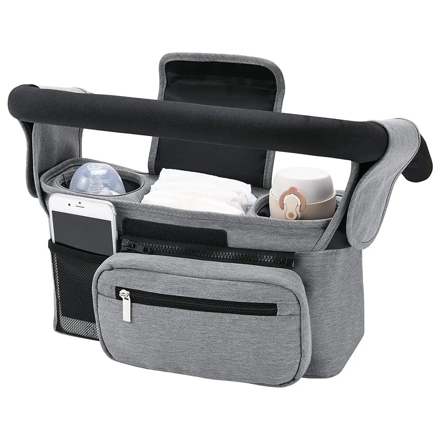 Baby Stroller Storage Large Capacity Travel Hanging Bag Mummy Bag Phone Bottle Holder Pram Diaper Bags Baby Stroller Accessories