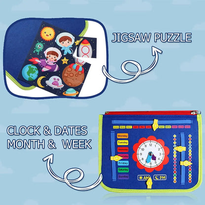 Montessori Toys Busy Board Sensory Activity Developing Board for Motor Skills,Learning Board for Toddlers  Birthday gift