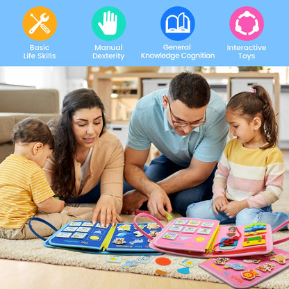 Montessori Toys Busy Board Sensory Activity Developing Board for Motor Skills,Learning Board for Toddlers  Birthday gift